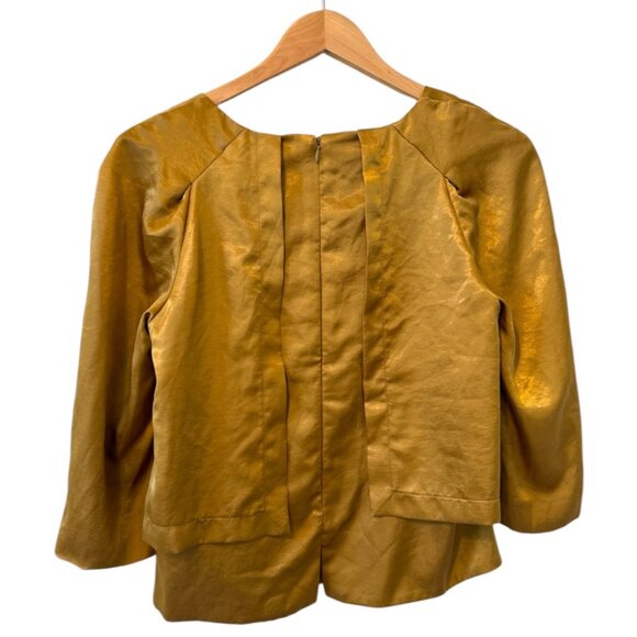SEE BY CHLOÉ Gold Metallic Top - Picture 2 of 6